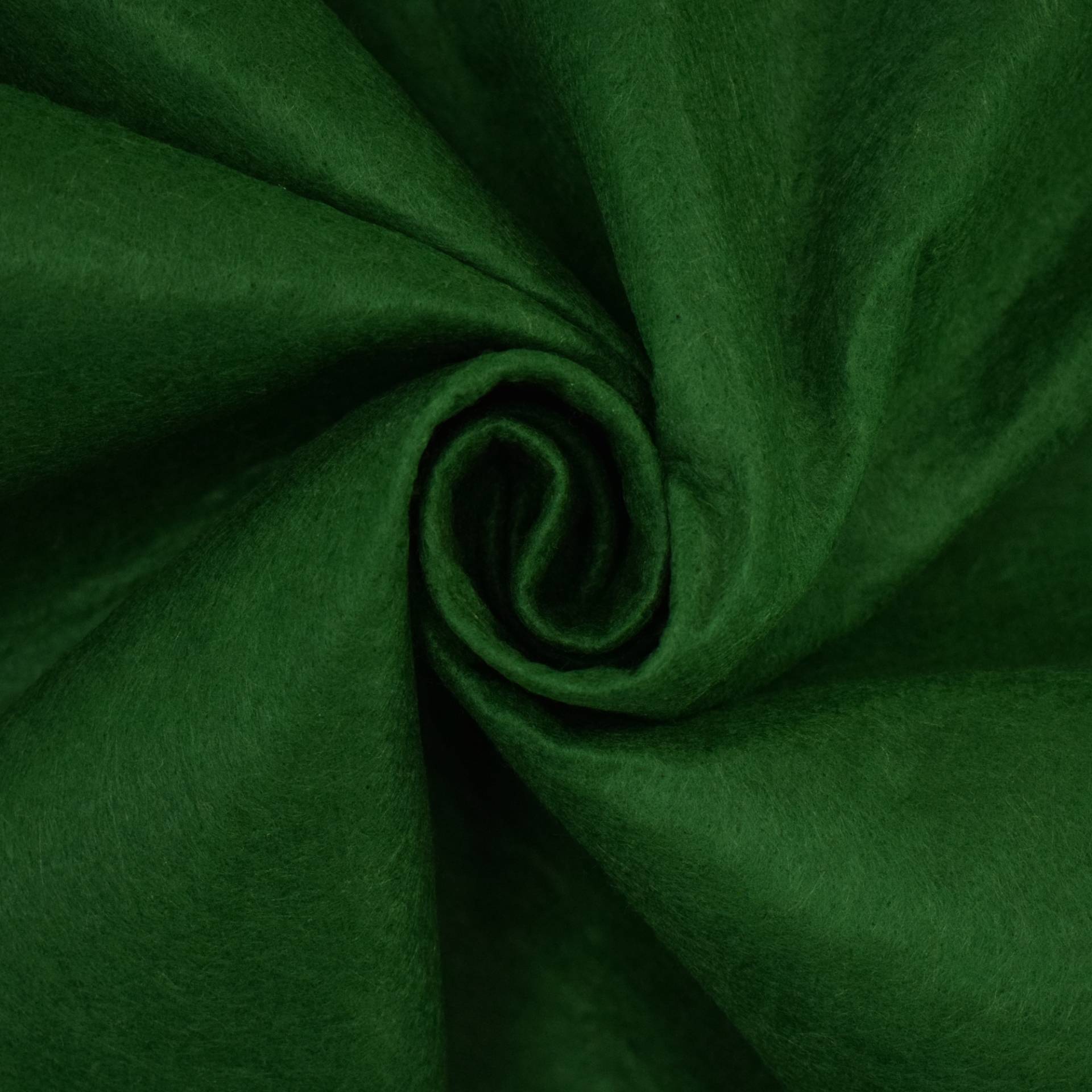 Filz, 1 mm, 90 cm breit, dunkelgrün von Stoffe Hemmers