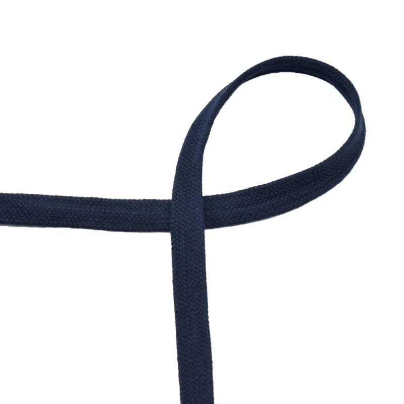 Flachkordel 15 mm, marine Flachkordel 15 mm, marine von Stoffe Hemmers