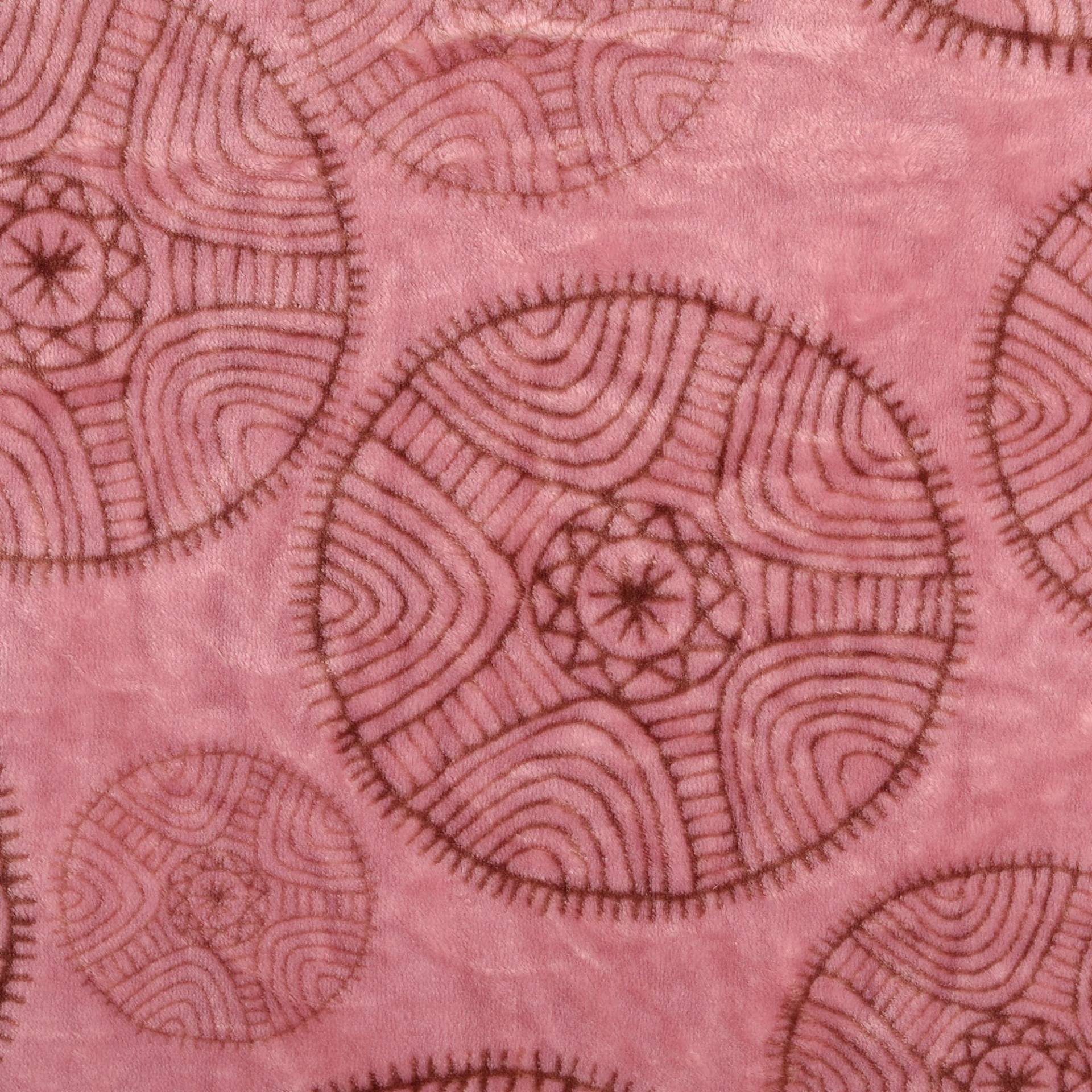 Flanell Fleece Mandala Circles, altrosa Flanell Fleece Mandala Circles, altrosa von Stoffe Hemmers