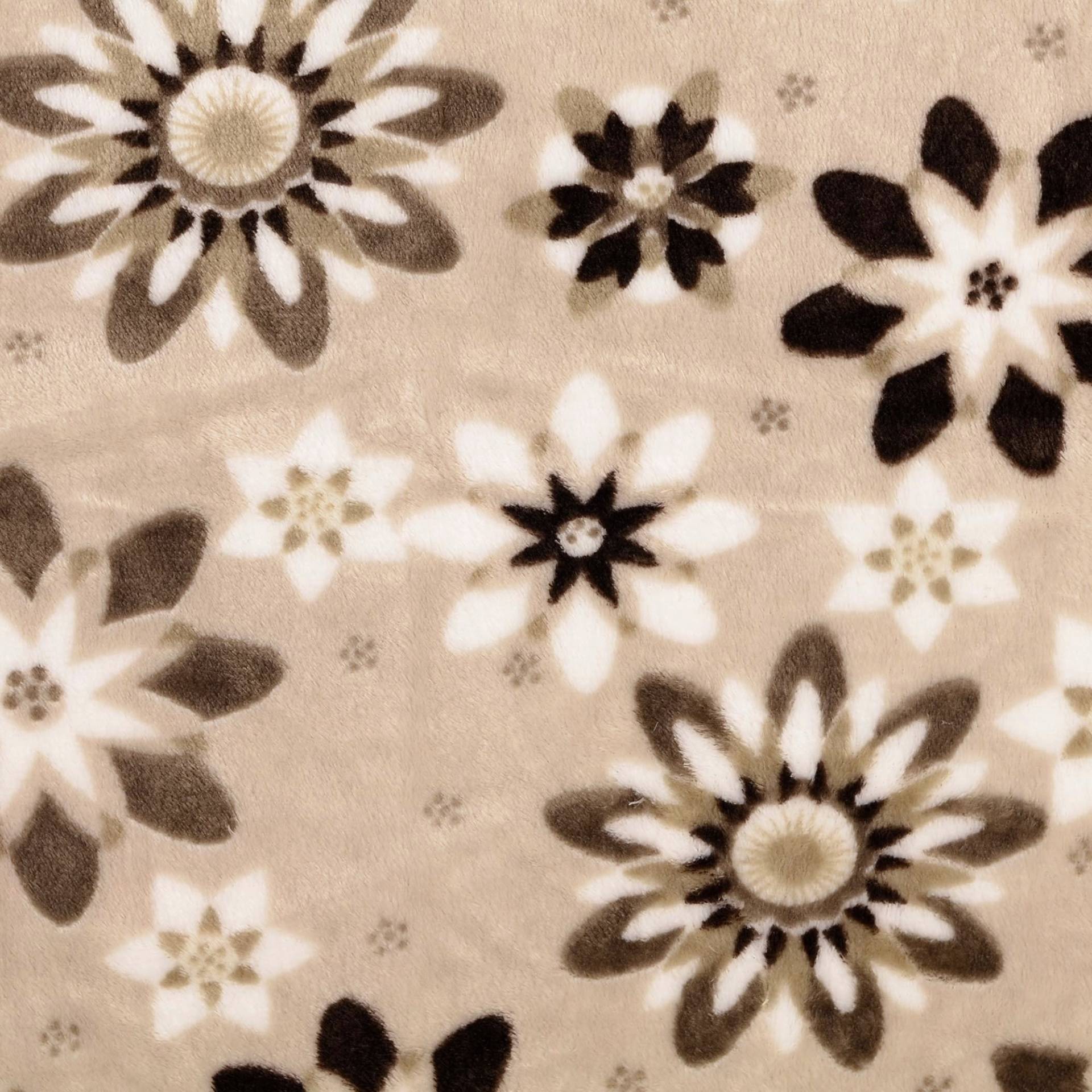 Flanell Fleece Mandala Flower, beige Flanell Fleece Mandala Flower, beige von Stoffe Hemmers