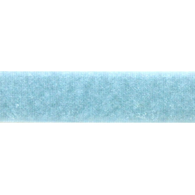 Flauschband, 25 mm, hellblau von Stoffe Hemmers
