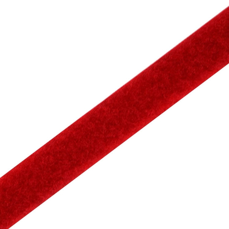 Flauschband, rot 20mm von Stoffe Hemmers