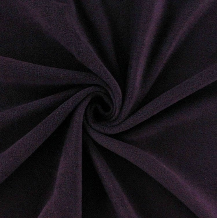 Fleece Antipilling aubergine von Stoffe Hemmers