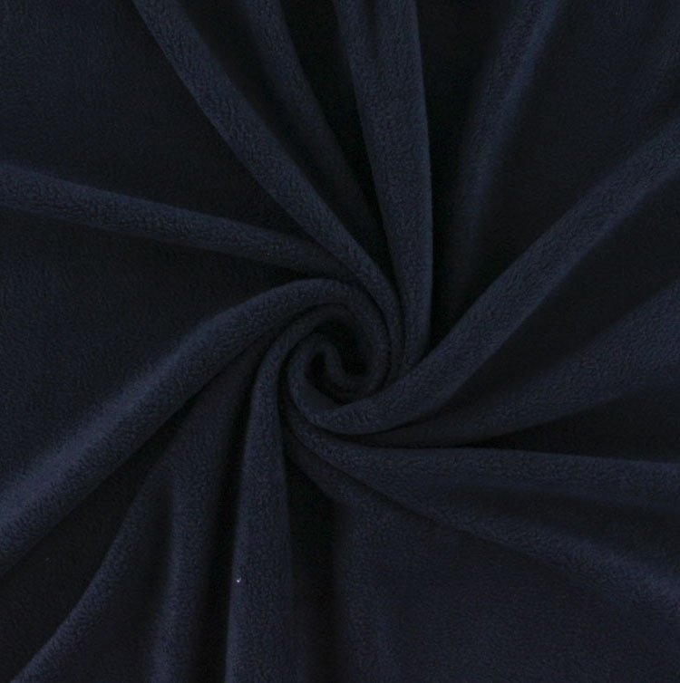 Fleece Antipilling dunkelblau von Stoffe Hemmers
