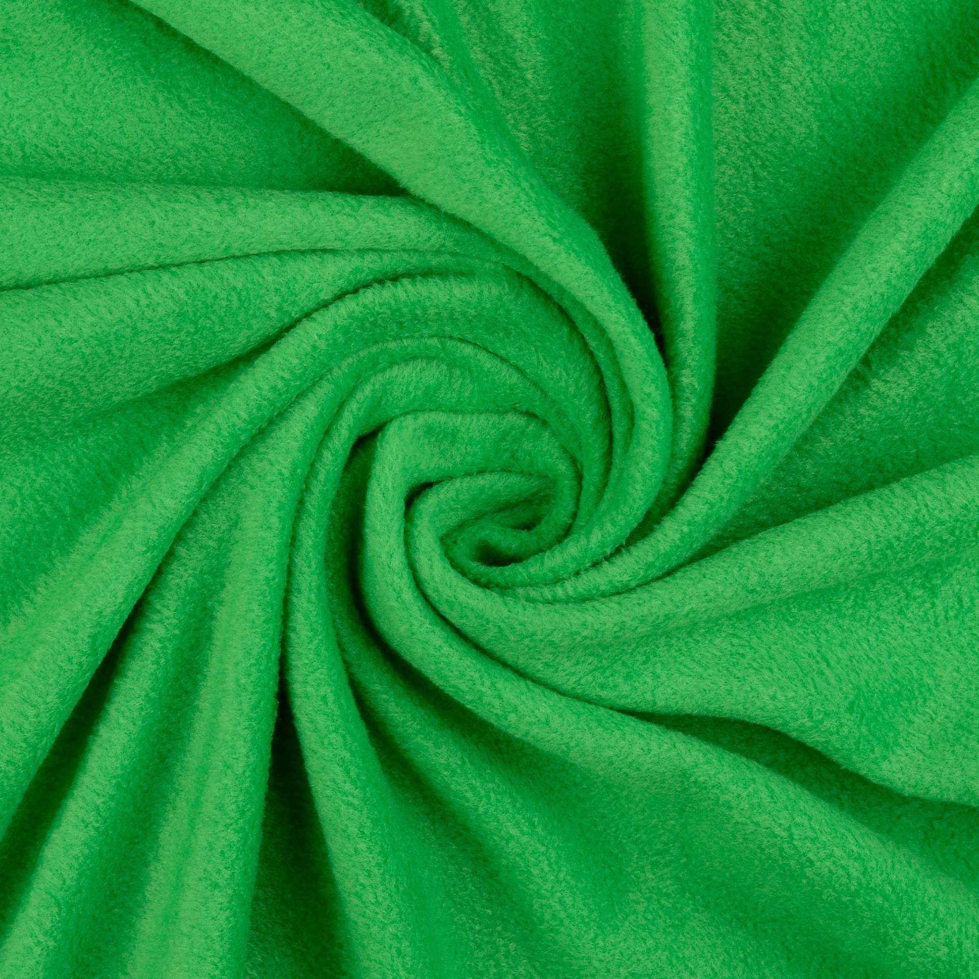 Fleece Antipilling grün von Stoffe Hemmers