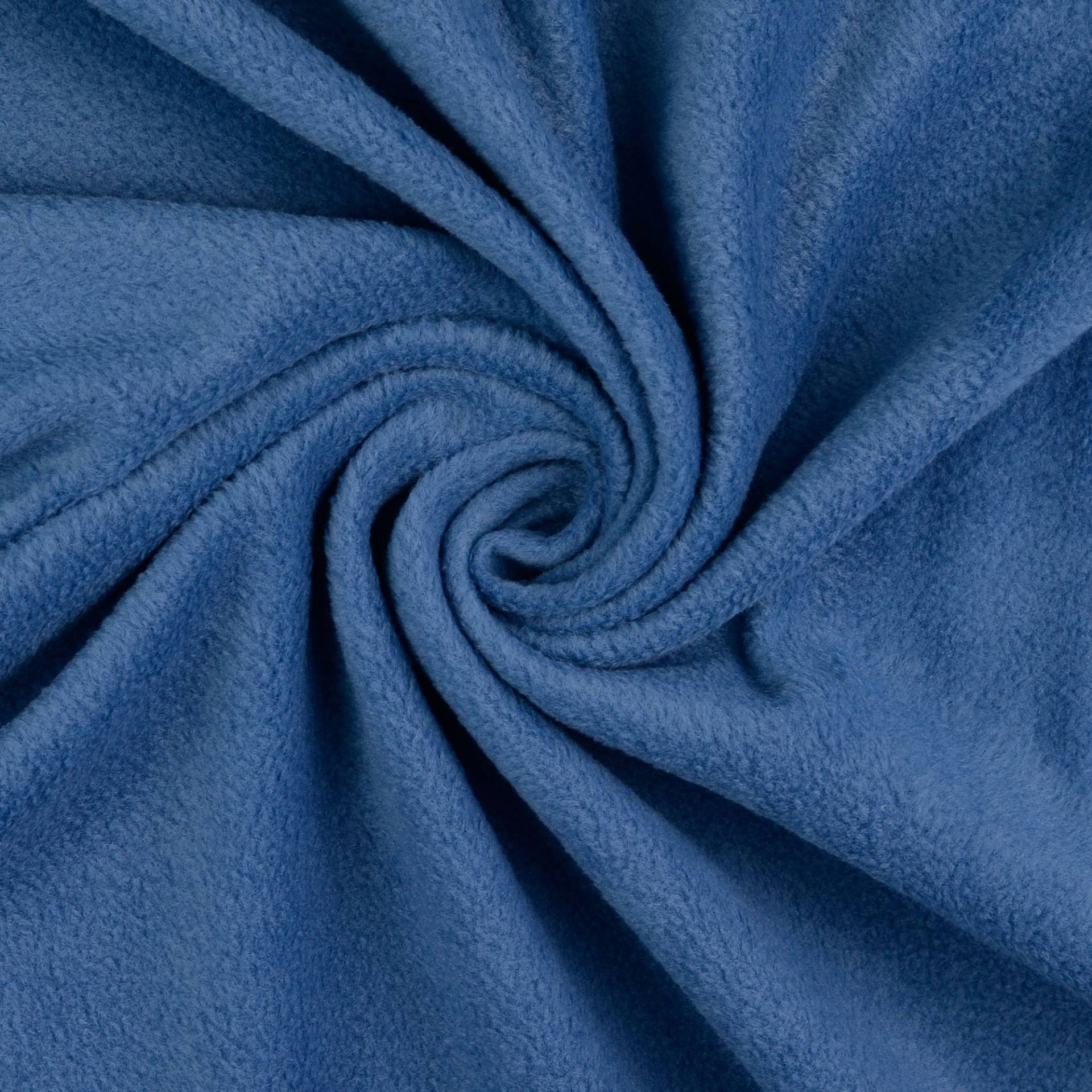 Fleece Antipilling jeansblau von Stoffe Hemmers