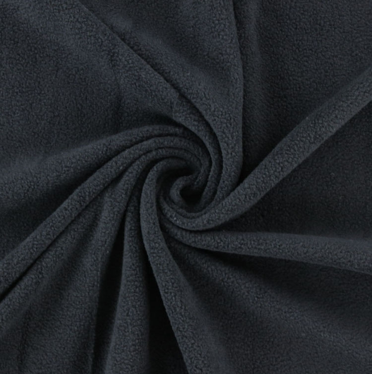 Fleece Antipilling schwarz von Stoffe Hemmers