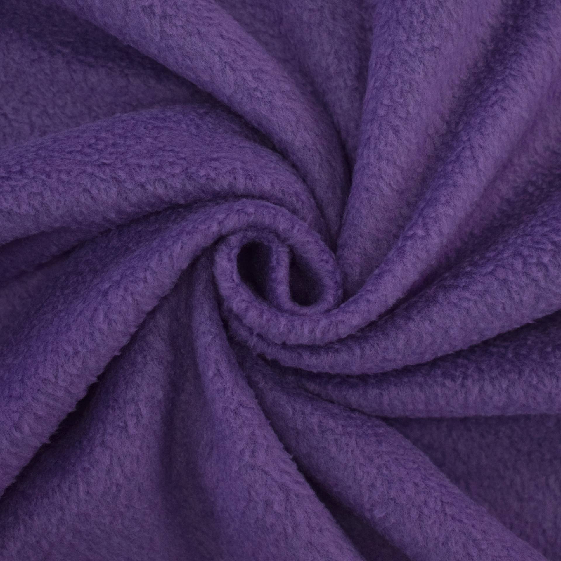 Fleece Antipilling violett von Stoffe Hemmers