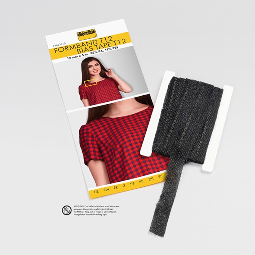 Formband T12 Vlieseline, grafit von Stoffe Hemmers