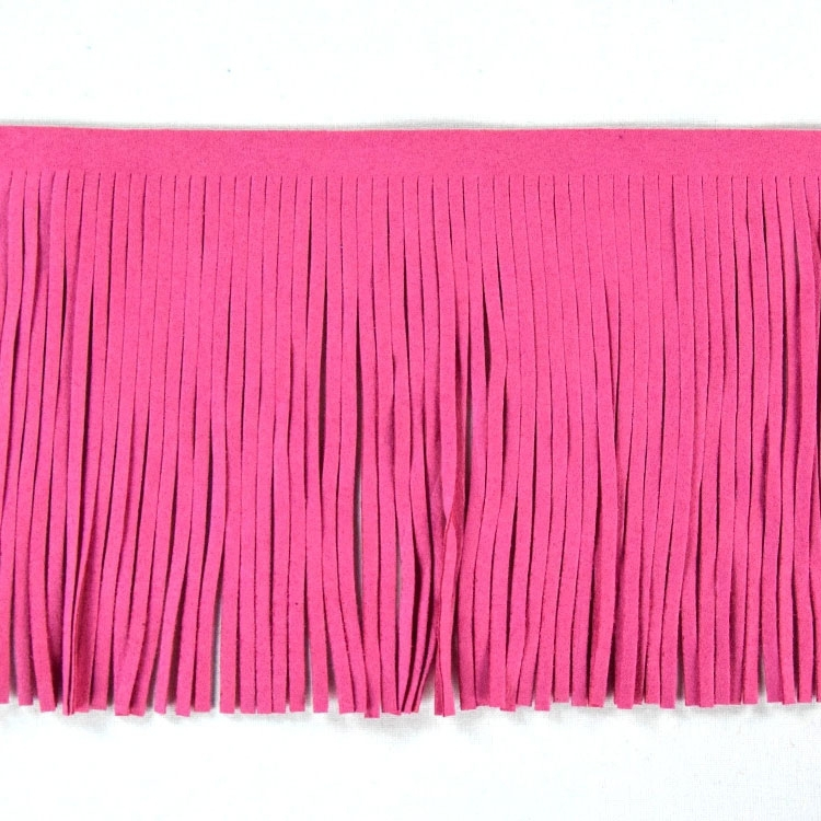 Fransenband Kunstleder 12 cm fuchsia Fransenband Kunstleder 12 cm fuchsia von Stoffe Hemmers