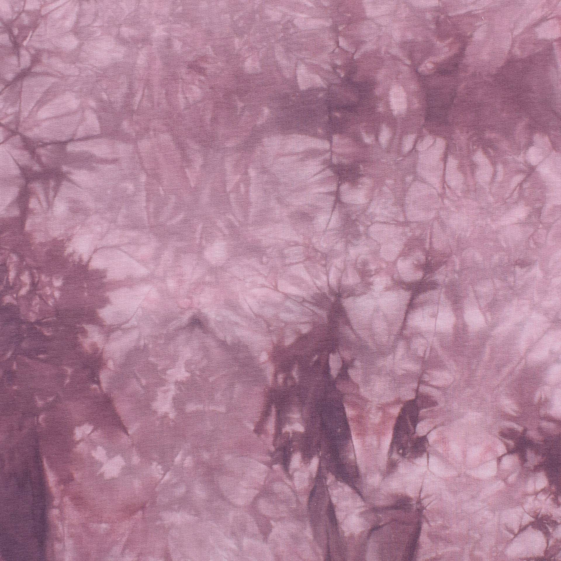 French Terry Batik, pflaume von Stoffe Hemmers