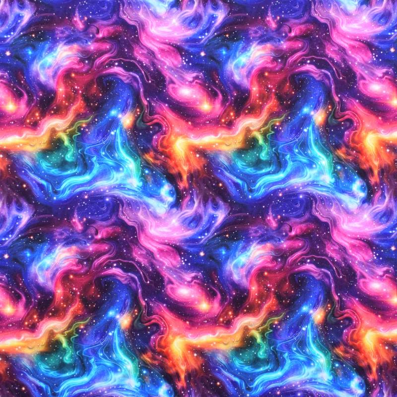 French Terry Colour Space, multicolor von Stoffe Hemmers