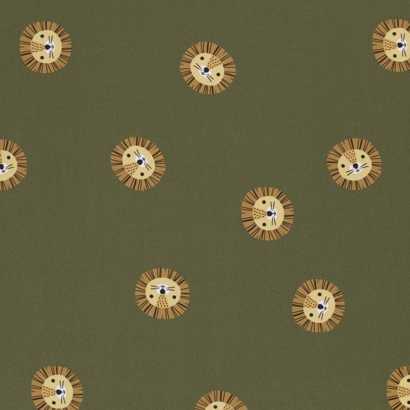 French Terry Little Lion, grün French Terry Little Lion, grün von Stoffe Hemmers