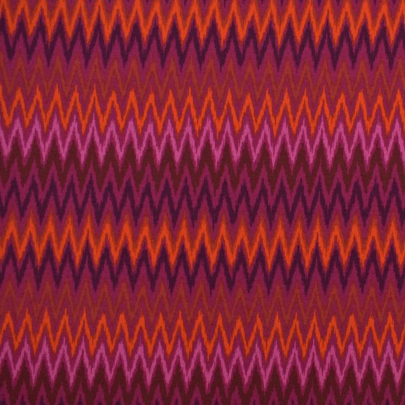 French Terry Zig Zag, bordeaux von Stoffe Hemmers