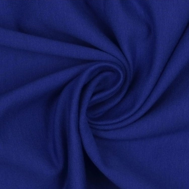 French Terry uni, blau von Stoffe Hemmers