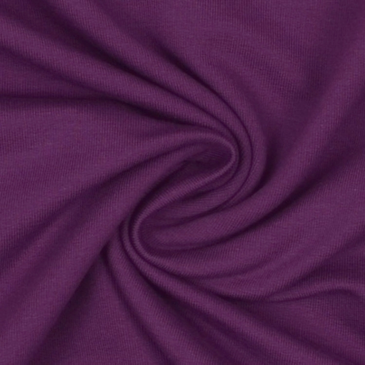 French Terry uni, brombeere von Stoffe Hemmers