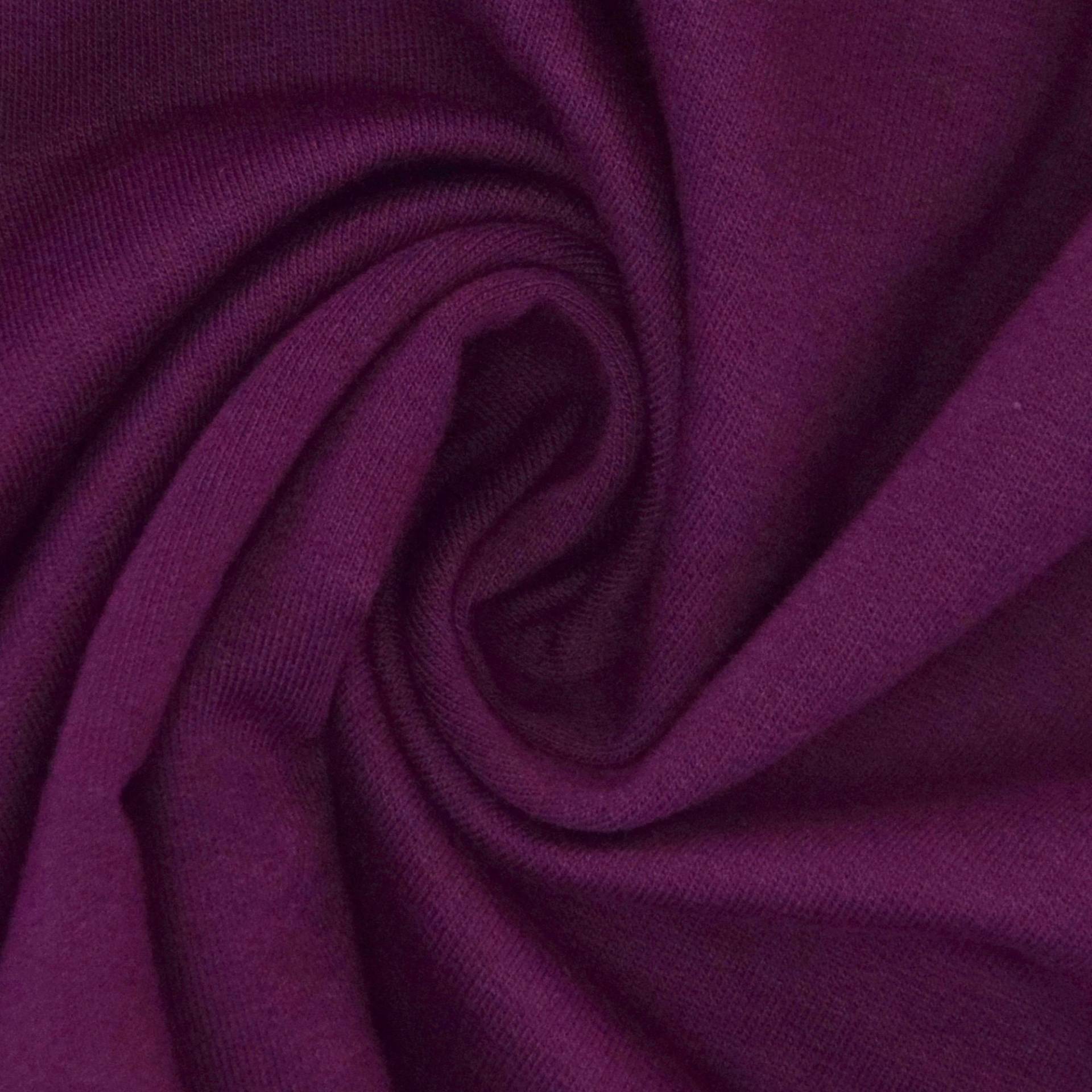 French Terry uni, dunkellila French Terry uni, dunkellila von Stoffe Hemmers