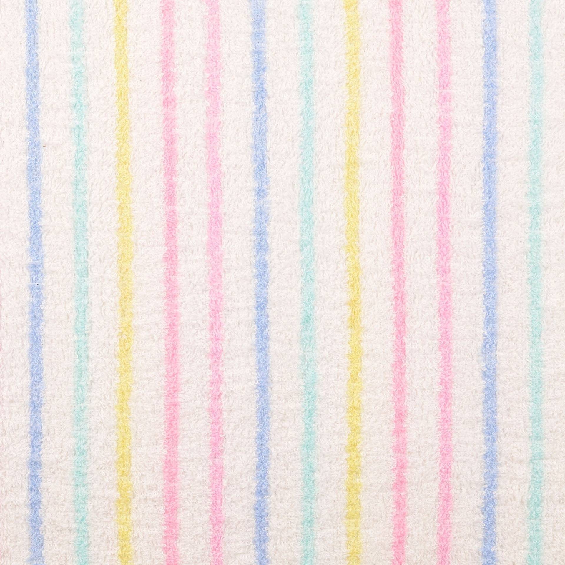 Frotteestoff Candy Stripes, weiß Frotteestoff Candy Stripes, weiß von Stoffe Hemmers