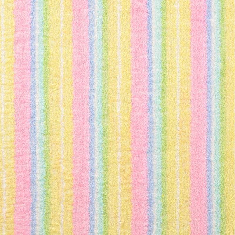 Frotteestoff Rainbow Stripes, multicolor von Stoffe Hemmers