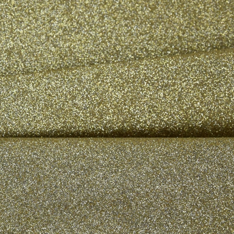Glitzerstoff Zuschnitt hellgold  66 x 45 cm von Stoffe Hemmers