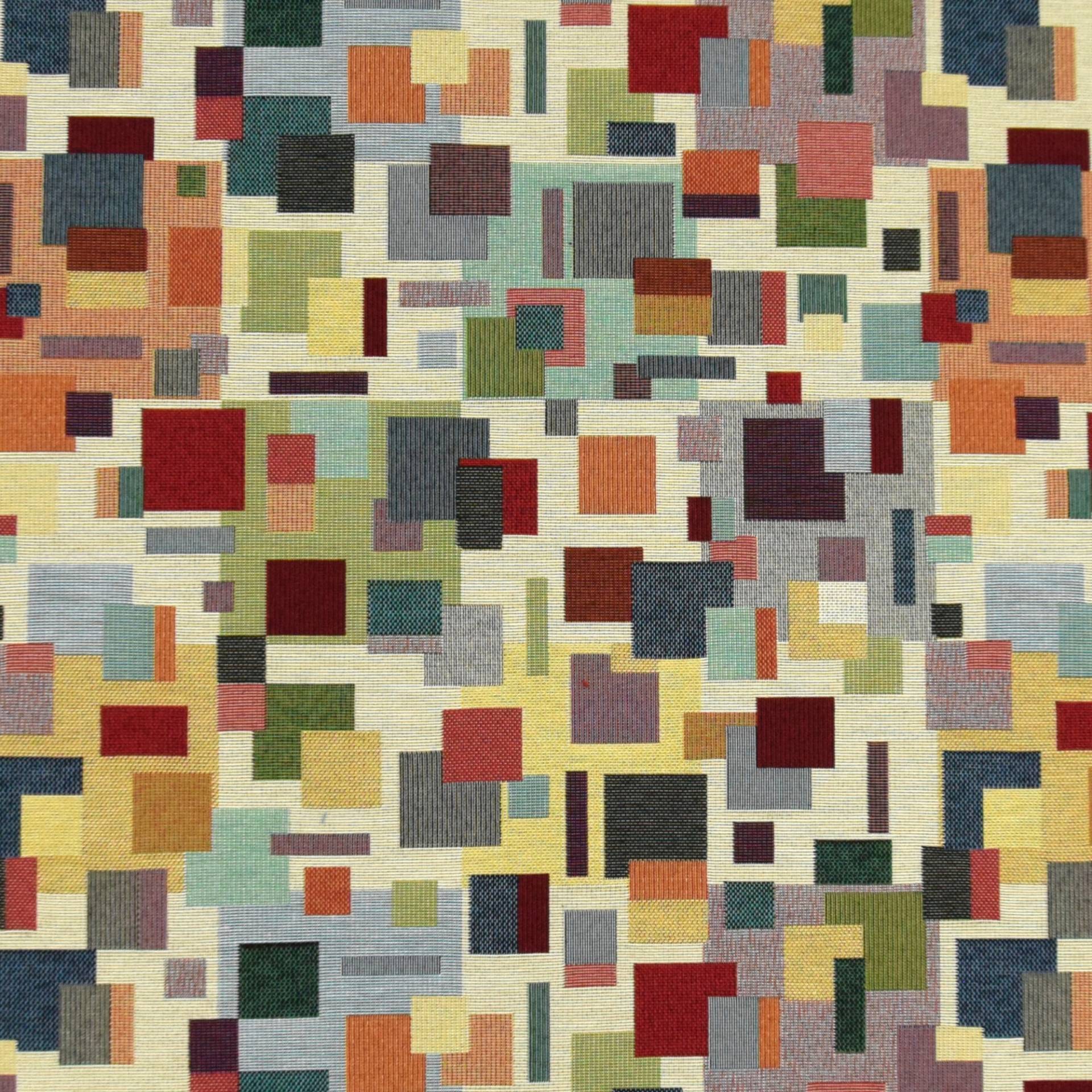 Dekostoff Gobelinstoff Colorful Blocks von Stoffe Hemmers