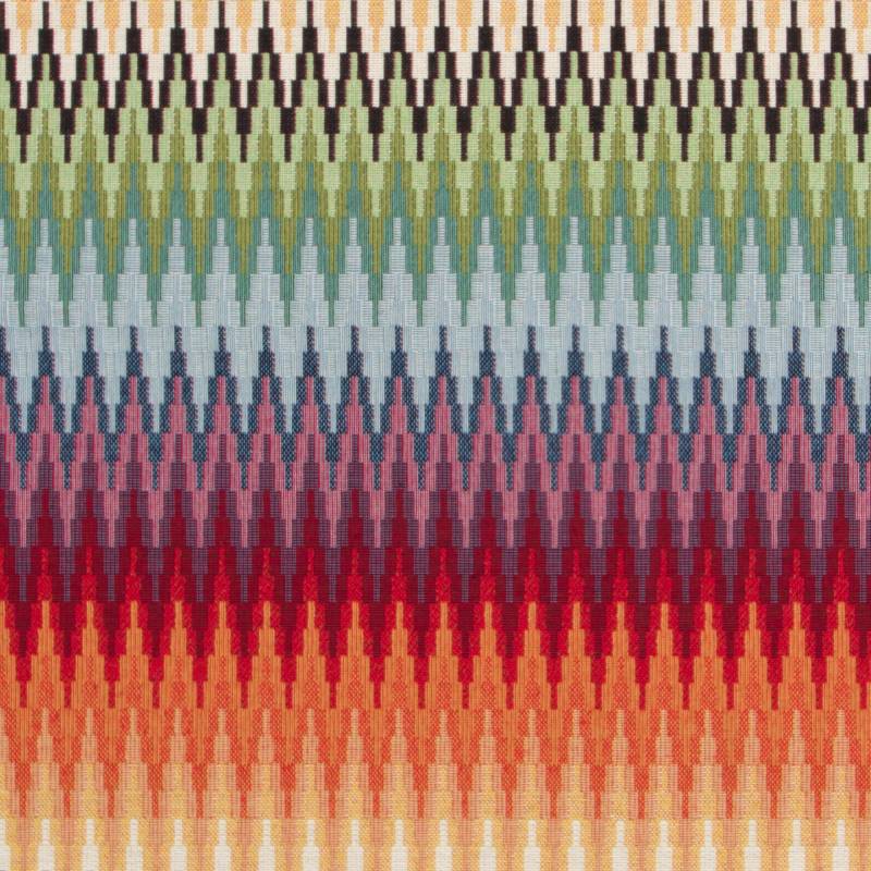 Dekostoff Gobelinstoff Colorful Zig Zag von Stoffe Hemmers