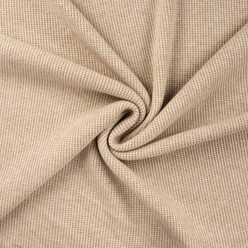 Grobstrickstoff Kelly, beige von Stoffe Hemmers
