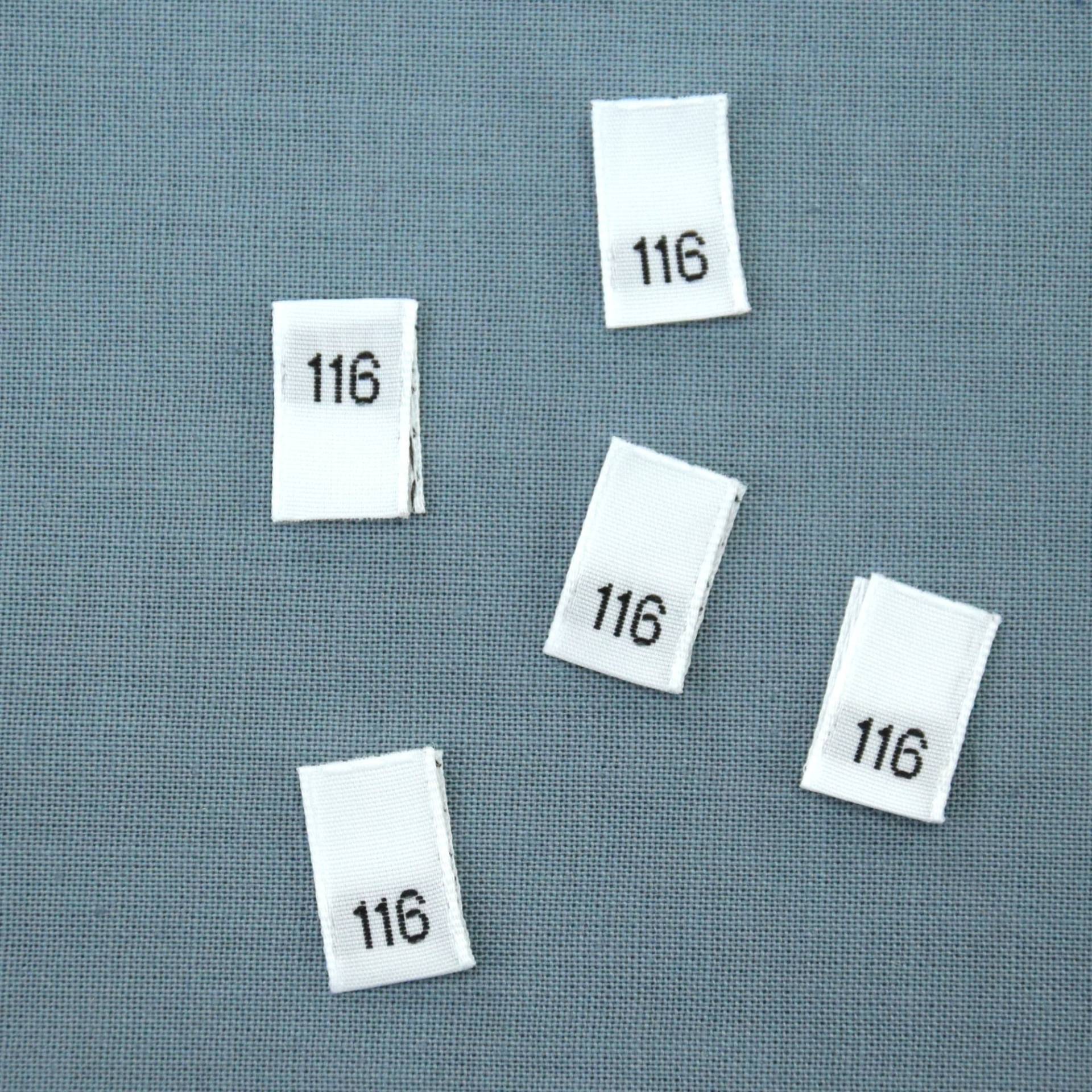 Größenetikett Kinder Gr. 116 von Stoffe Hemmers