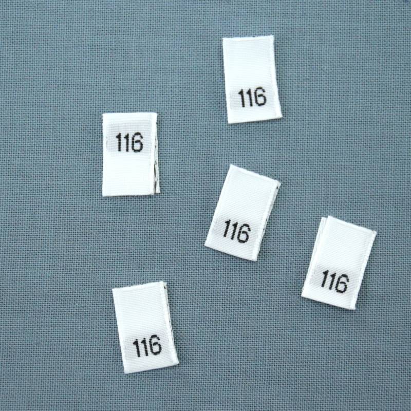 Größenetikett Kinder Gr. 116 von Stoffe Hemmers