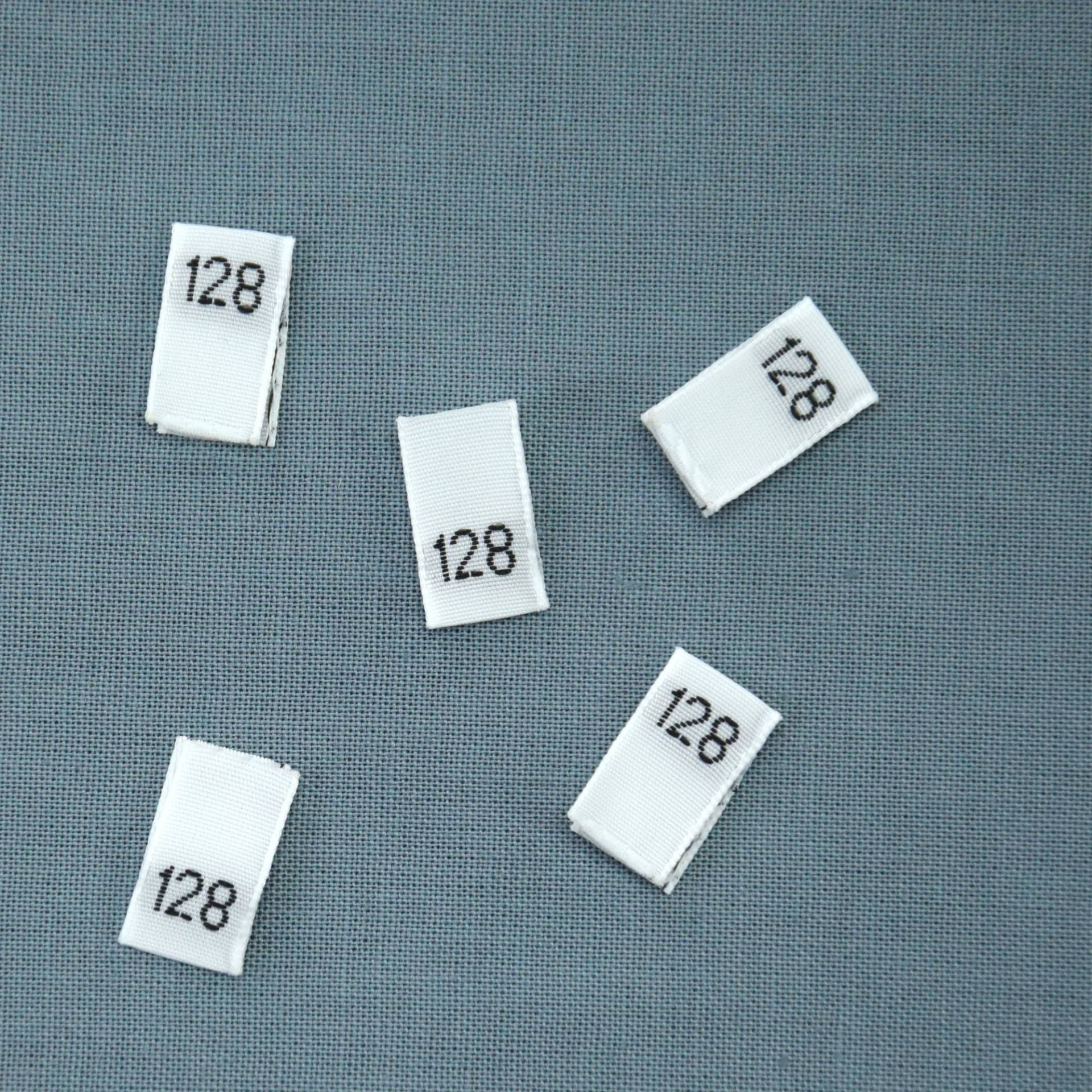 Größenetikett Kinder Gr. 128 von Stoffe Hemmers