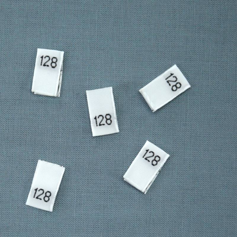 Größenetikett Kinder Gr. 128 von Stoffe Hemmers