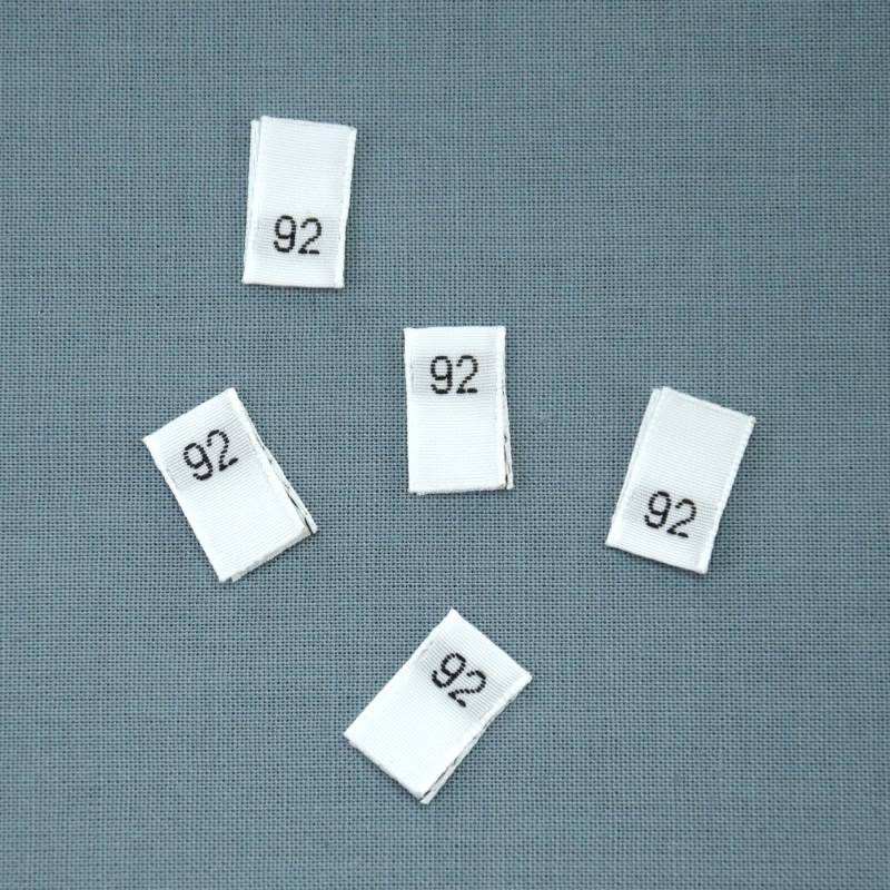 Größenetikett Kinder Gr. 92 von Stoffe Hemmers