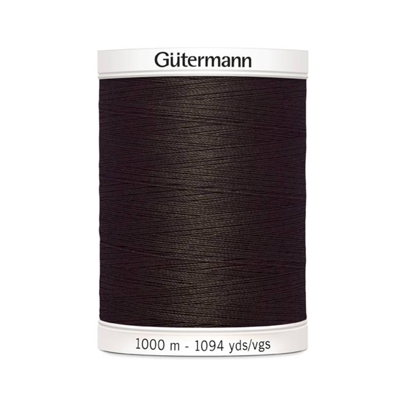 Gütermann Allesnäher 1000 m (696) dunkelbraun von Stoffe Hemmers