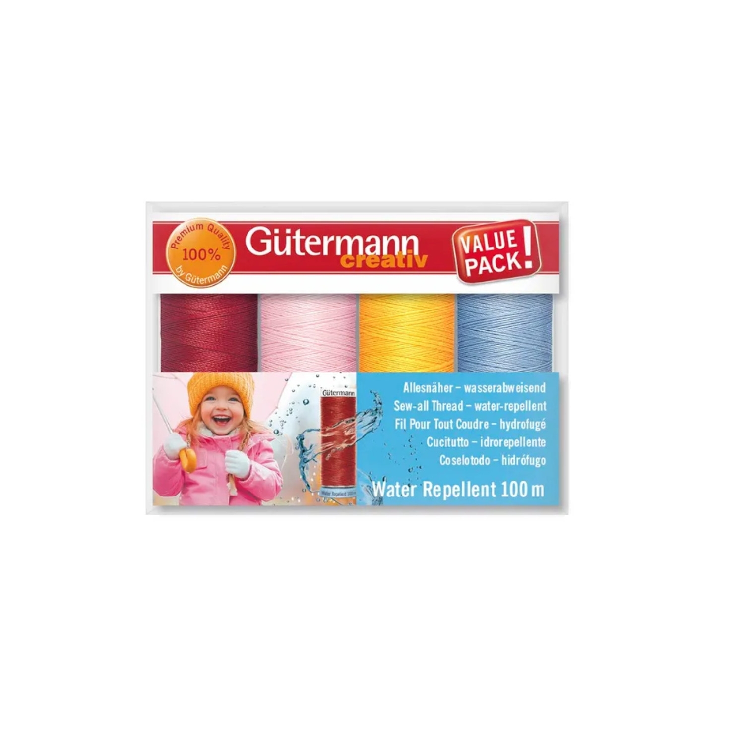 Gütermann Allesnäher Water Repellent Nähgarn-Set Col. 1 Gütermann Allesnäher Water Repellent Nähgarn-Set Col. 1 von Stoffe Hemmers