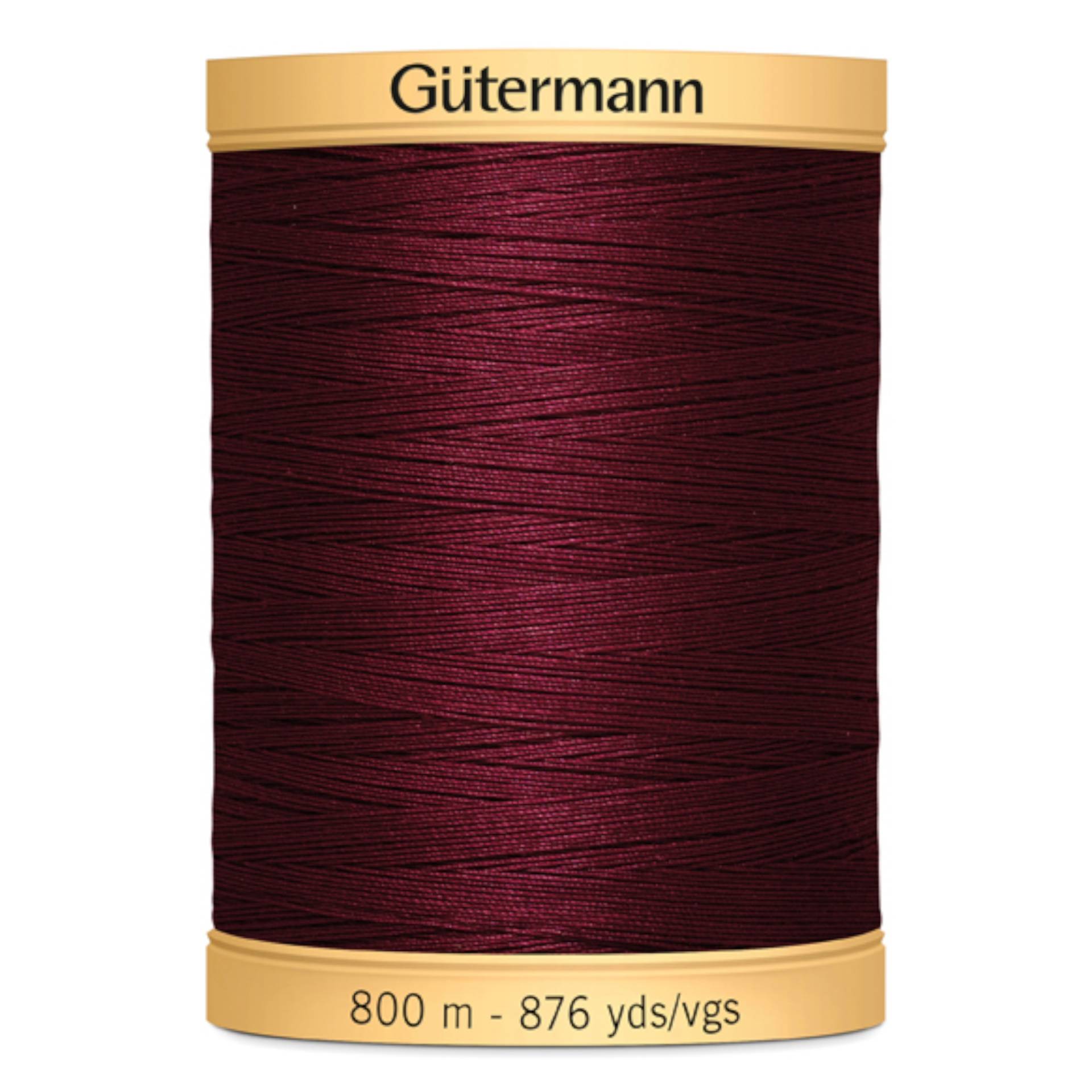 Gütermann C NE 50 Baumwollgarn 800 m, bordeaux Gütermann C NE 50 Baumwollgarn 800 m, bordeaux von Stoffe Hemmers