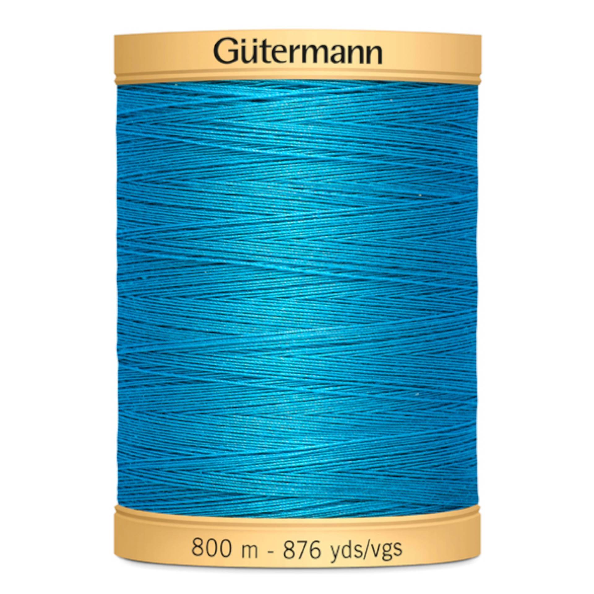 Gütermann C NE 50 Baumwollgarn 800 m, türkis Gütermann C NE 50 Baumwollgarn 800 m, türkis von Stoffe Hemmers