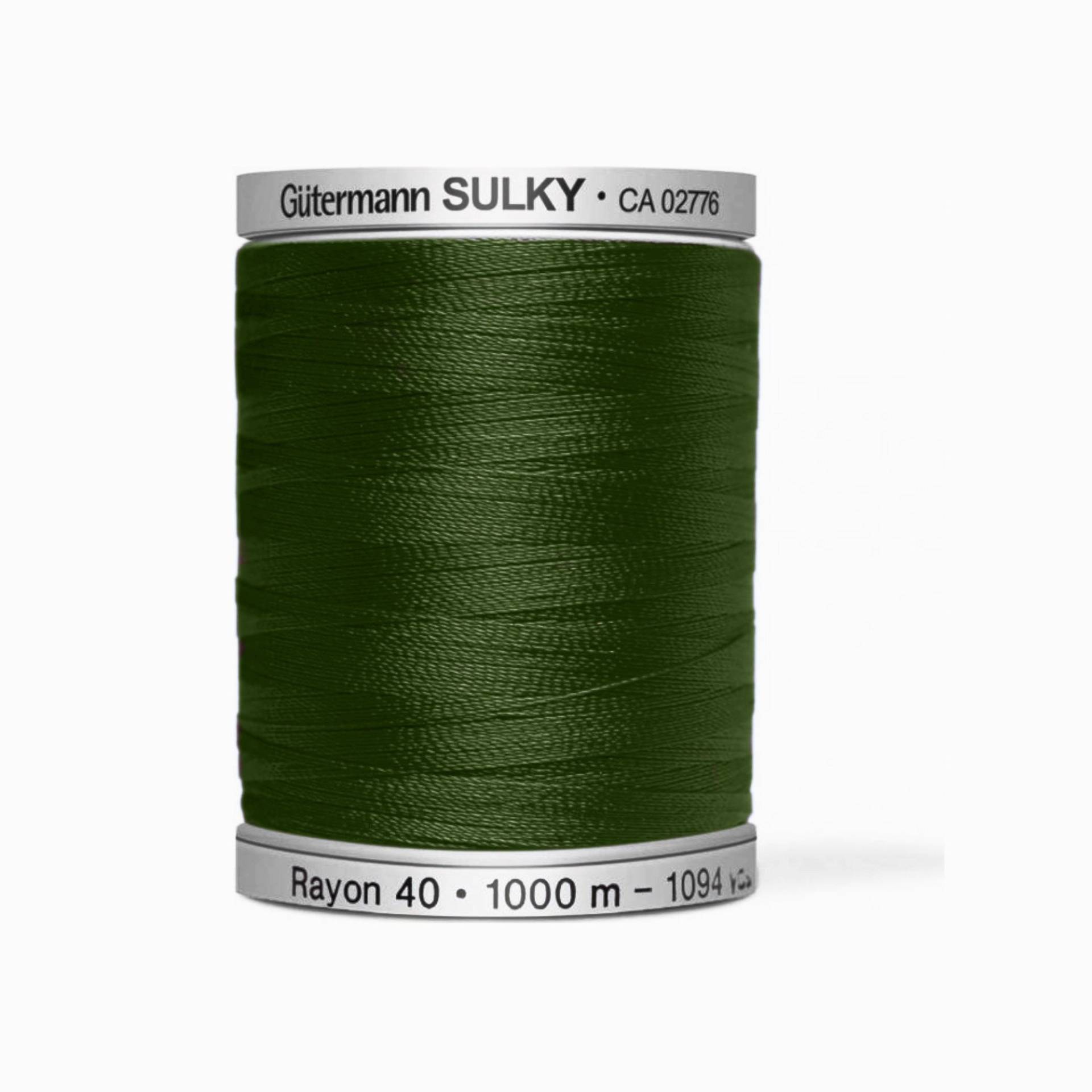 Gütermann Rayon 40 Maschinenstickgarn 1000 m, dunkelgrün Gütermann Rayon 40 Maschinenstickgarn 1000 m, dunkelgrün von Stoffe Hemmers