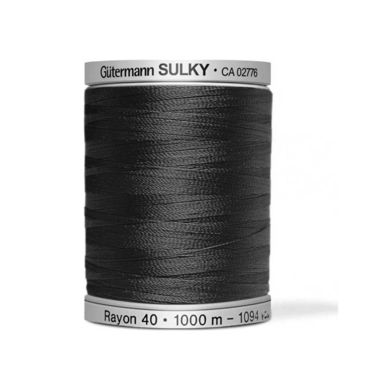 Gütermann Rayon 40 Maschinenstickgarn 1000 m, schwarz Gütermann Rayon 40 Maschinenstickgarn 1000 m, schwarz von Stoffe Hemmers