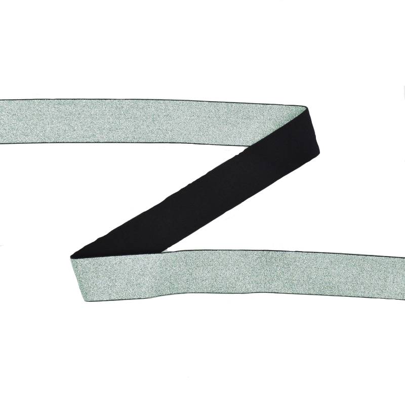 Gummiband Shine 40 mm, blassmint von Stoffe Hemmers