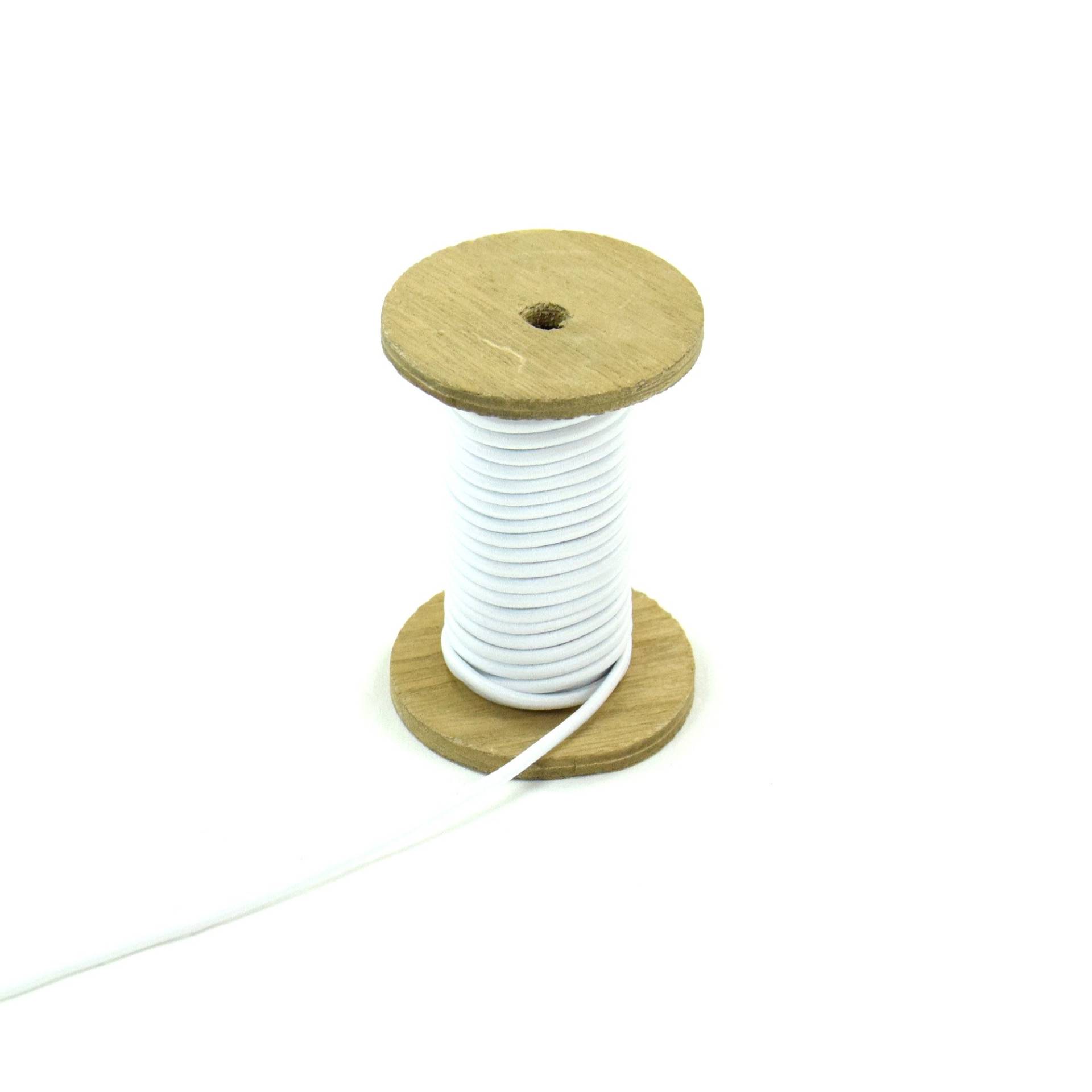 Gummikordel 3mm, weiss Gummikordel 3mm, weiss von Stoffe Hemmers