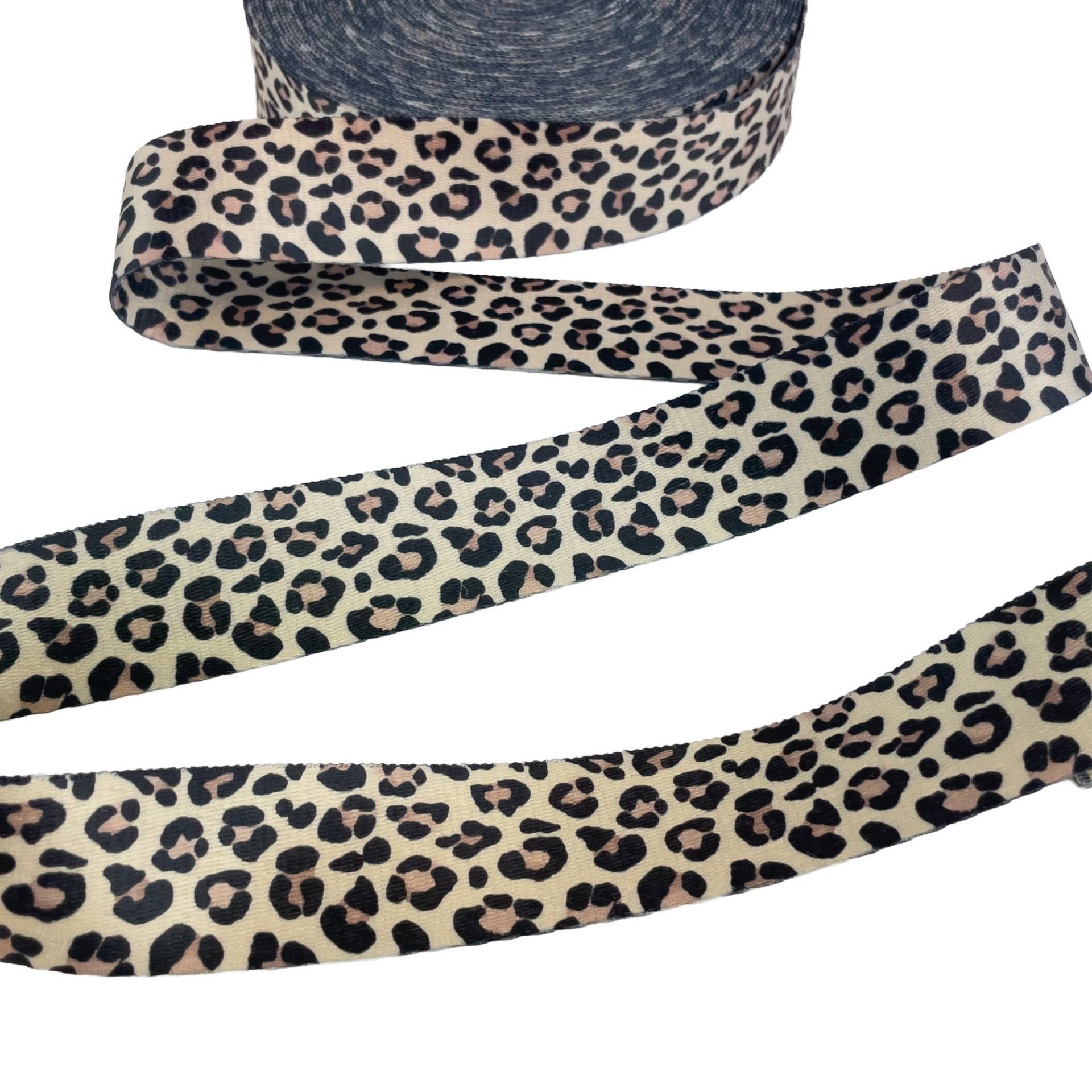 Gurtband Doubleface Animal Print, beige von Stoffe Hemmers