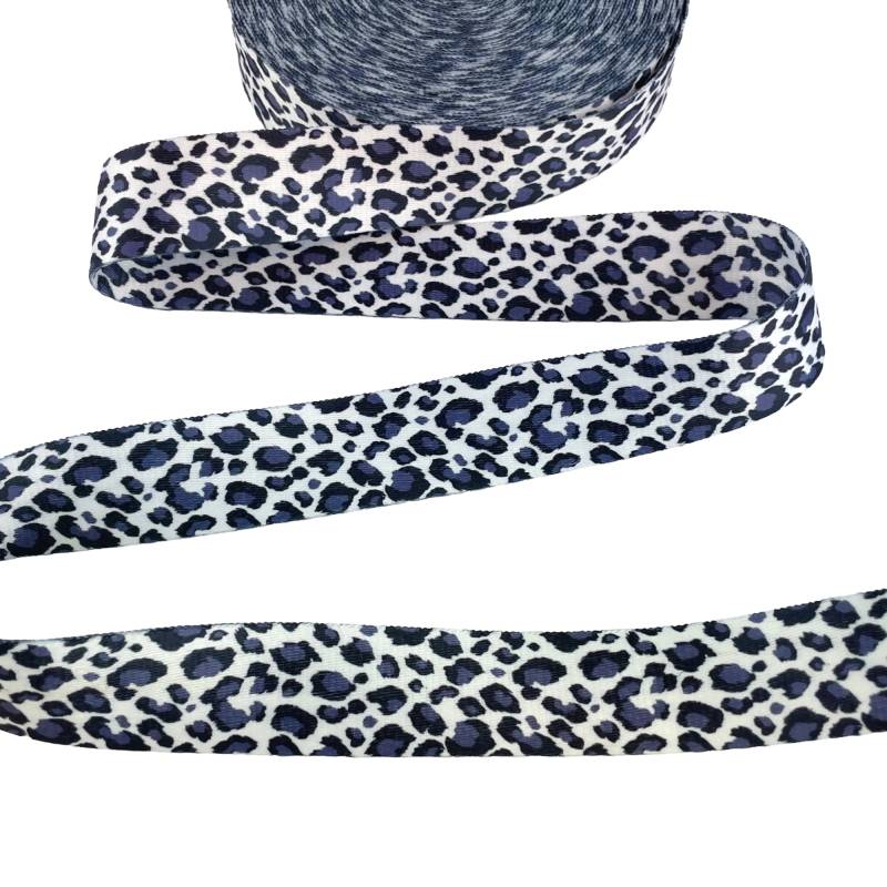 Gurtband Doubleface Animal Print, blau Gurtband Doubleface Animal Print, blau von Stoffe Hemmers