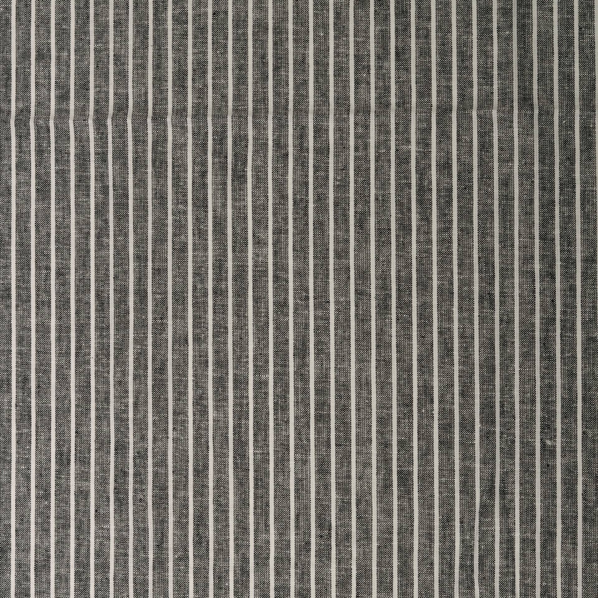 Halbleinen Streifen meliert, schwarz Halbleinen Streifen meliert, schwarz von Stoffe Hemmers