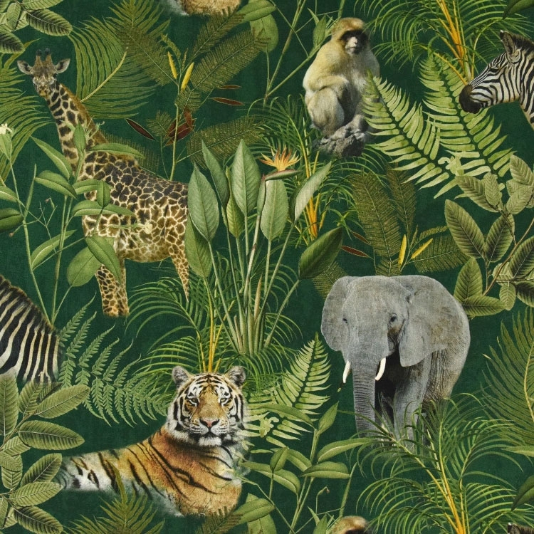 Dekostoff Halbpanama Safari, Digitaldruck von Stoffe Hemmers