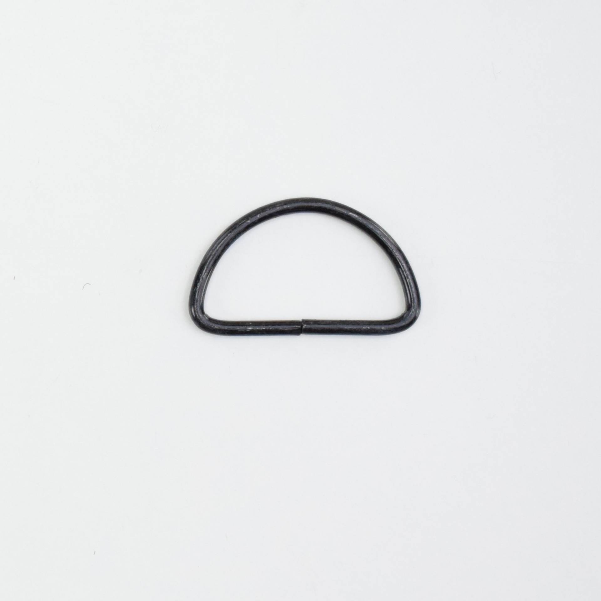Halbrundring 38 mm, schwarz von Stoffe Hemmers