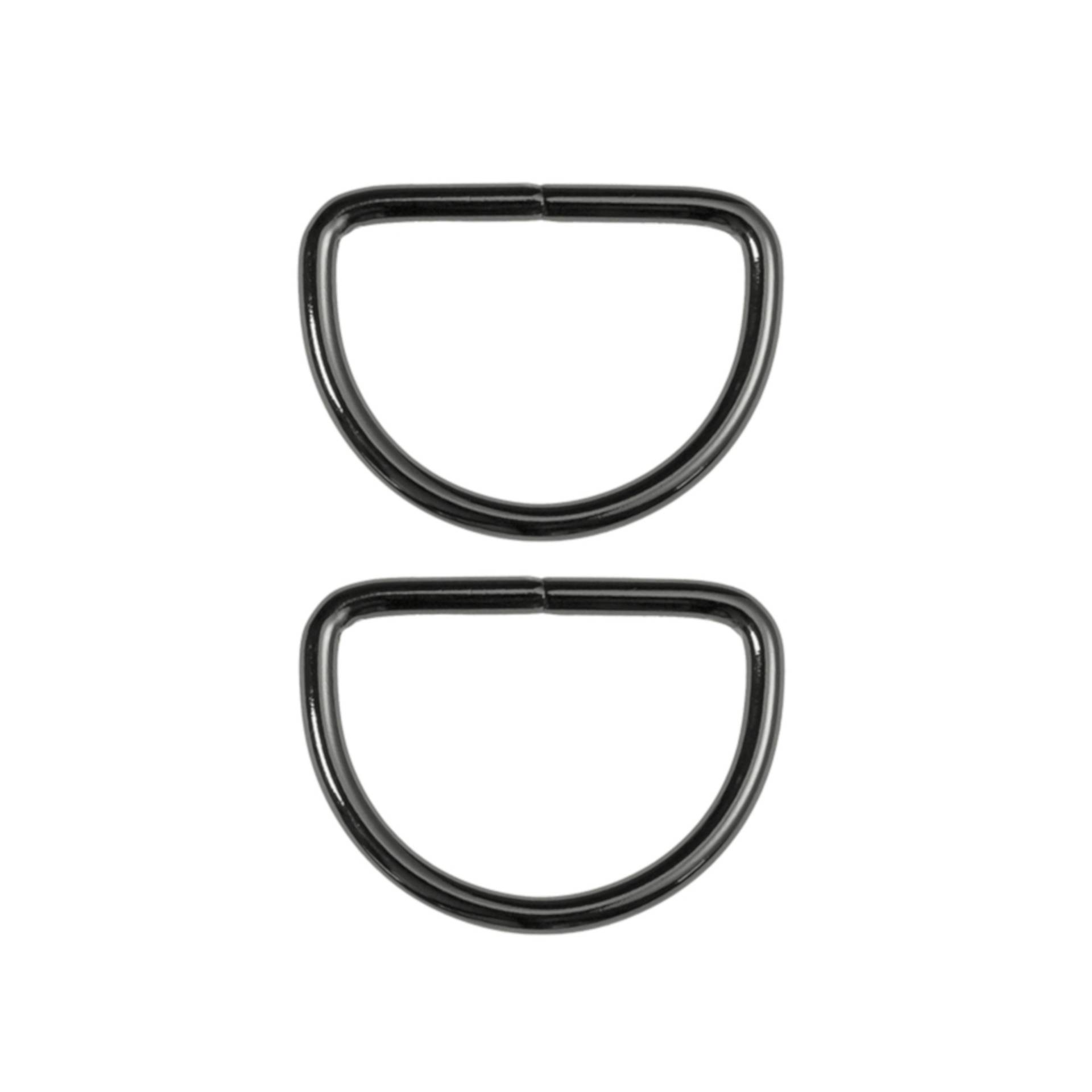 Halbrundring 40 mm, gunmetal Halbrundring 40 mm, gunmetal von Stoffe Hemmers