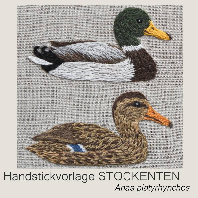 Handstickvorlage Fabelwald Stockenten Handstickvorlage Fabelwald Stockenten von Stoffe Hemmers