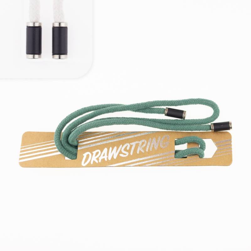 Hoodiekordel mit Endstücken, altgrün von Stoffe Hemmers