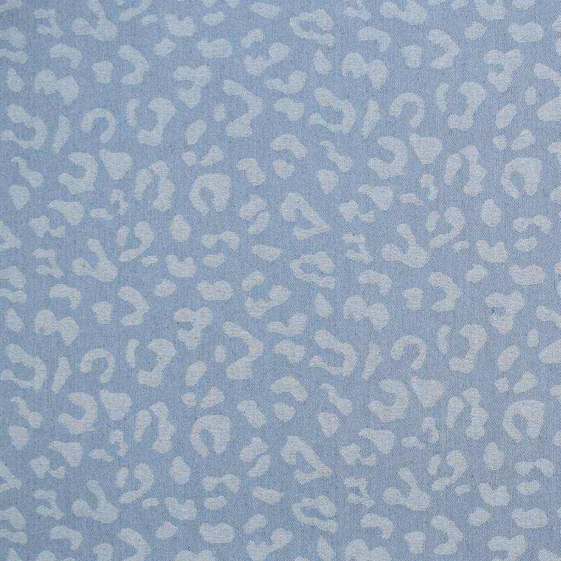 Jacquard Jeans Leo, hellblau von Stoffe Hemmers