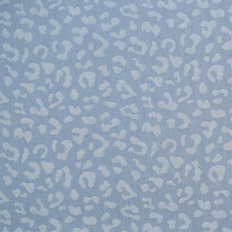 Jacquard Jeans Leo, hellblau von Stoffe Hemmers